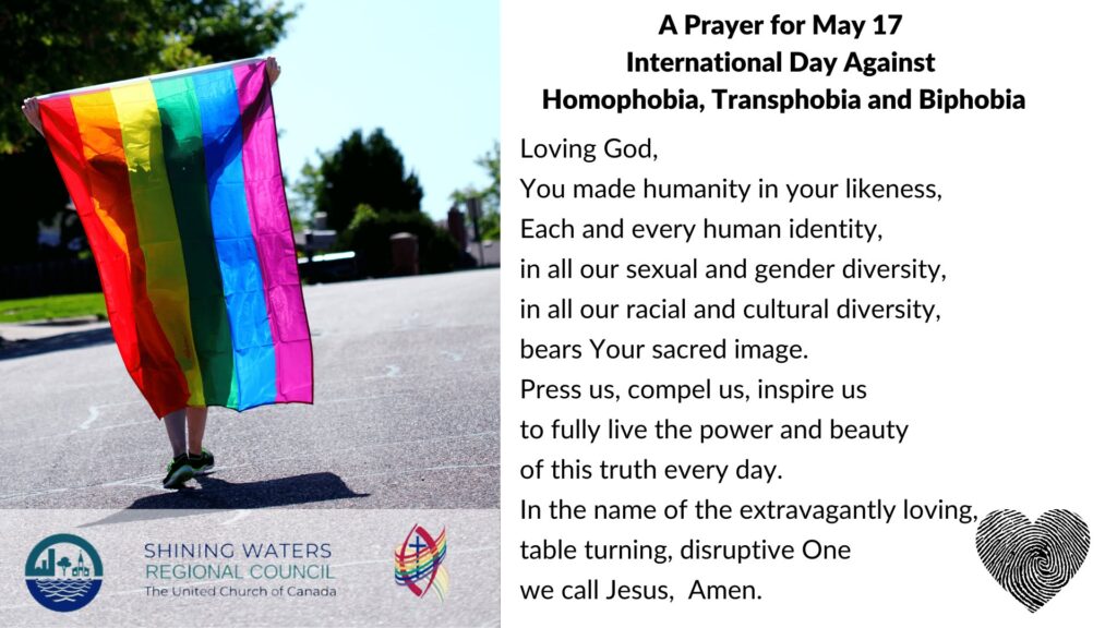prayer on the picture of someone holding a rainbow flag