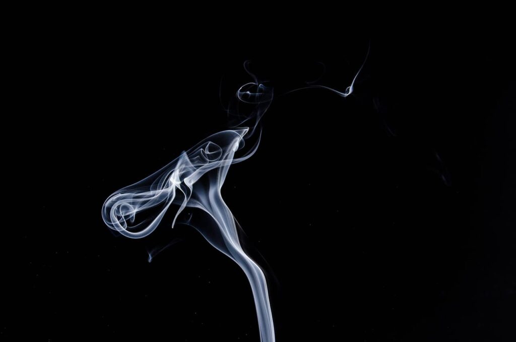 trail of smoke